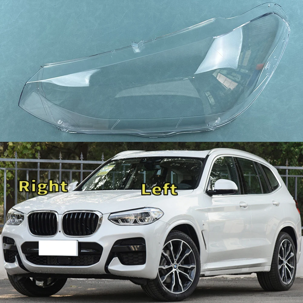 

For BMW X3 X4 G08 2018 2019 2020 2021 Car Front Headlight Lens Cover Auto Headlamps Lampcover Transparent Lampshades Lamp Shell