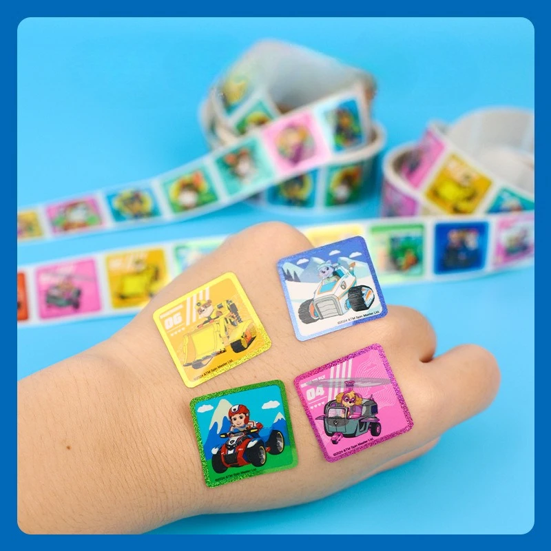 ملصقات كرتونية جديدة من باو باترول، مكافآت رائعة للأطفال للحرف اليدوية/الدفتر المدرسية، مستلزمات الفصول الدراسية للمعلم، هدية عيد الميلاد #6