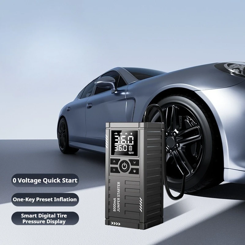 

Универсальный портативный автомобильный воздушный насос, беспроводной электрический насос для накачивания, уличное освещение, аварийный источник питания, автомобильные аксессуары