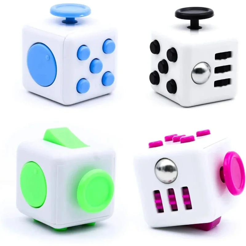 Colorful irritability stress relief dice release stress autism anxiety relief stress relief children anti-stress fingertips view 2