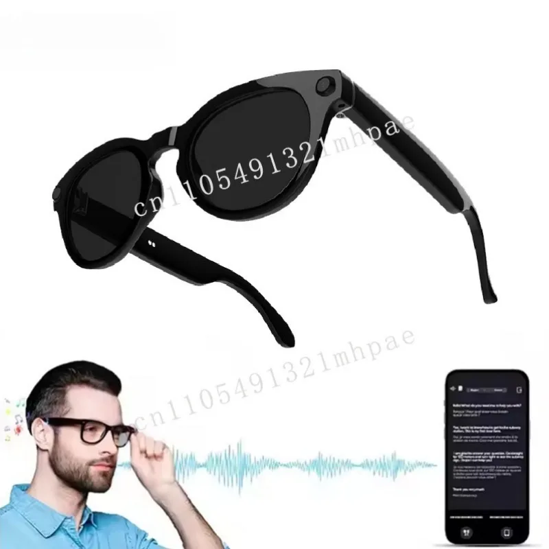 

Style Smart glass Polarized Uv400 anti-blue lens Cycling glasses Customized photography glasses with camera