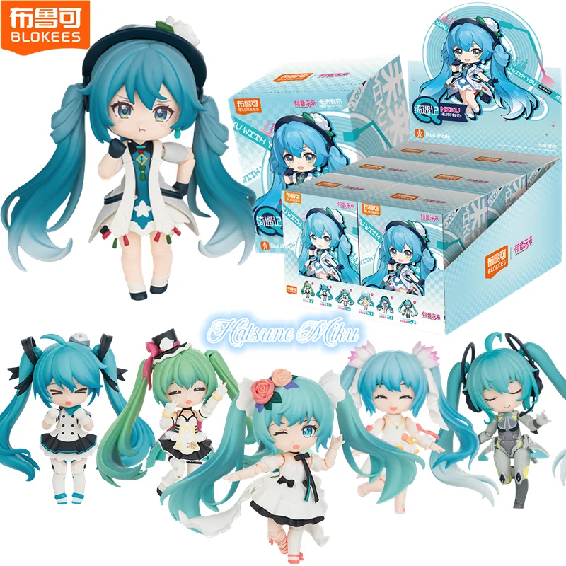 

Коллекционная фигурка Hatsune Miku Blokees MIKU WITH YOU 2025: Аниме-кукла с подвижными суставами, игрушка-сюрприз в закрытой коробке, подарок на фестиваль