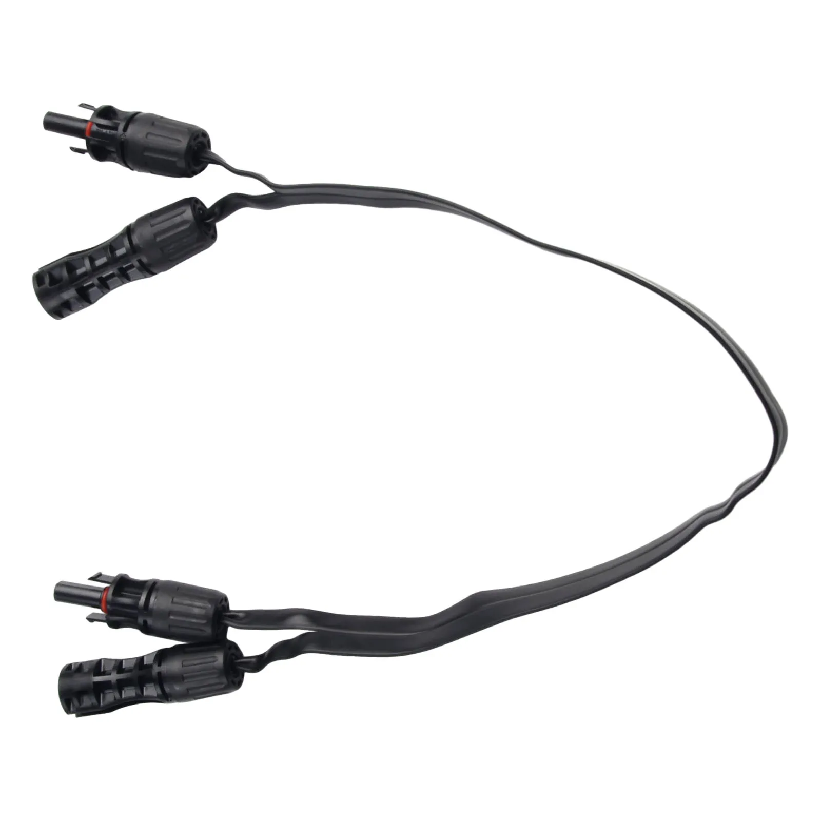 1 Pair 0.5m Solar Flat Cable with 1500V Rating 1.5mm Thickness Copper Conductor for Photovoltaic System Wiring Solutions