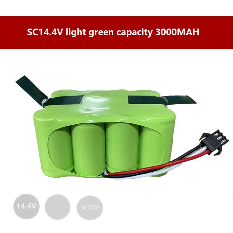 NEW 14.4V Ni-Mh SC Rechargeable Battery 3000mAh For KV8 XR210 XR510 XR210A XR210B XR510B XR510C Vacuum Cleaner Sweeping Robot