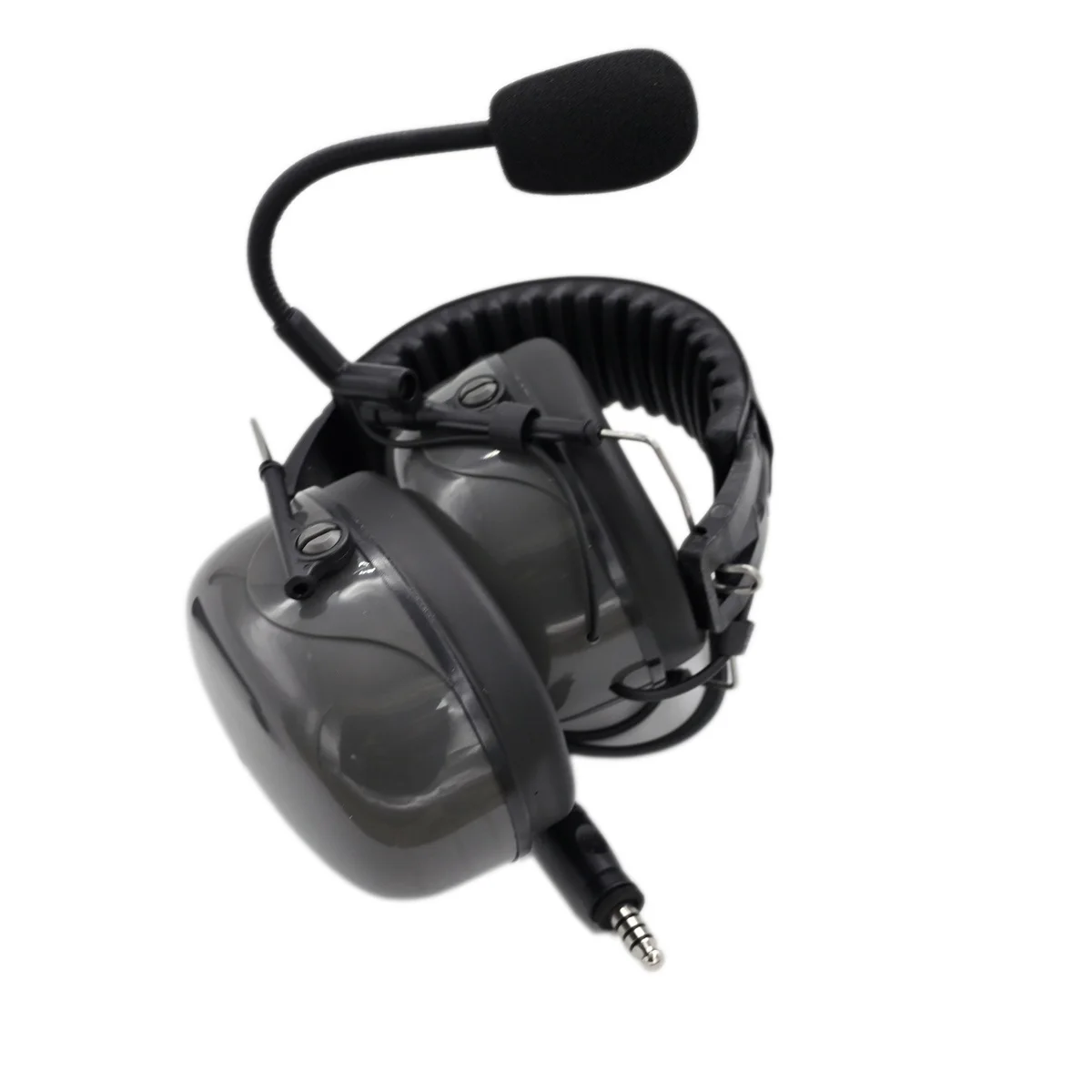 Aviation Headset & Microphone Noise Cancelling Pilot Earphone 7.1mm Plug Acoustic Design Military Racing Construction 