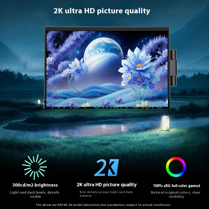 14.1 Inch Portable Dual-Screen HD Monitor IPS 16:10 Lightweight Type-C HDMI Extend Screen for Laptop Stock Trading Multi-Display