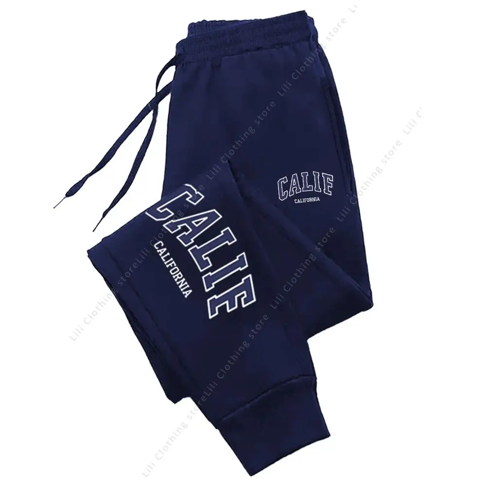 Women's Pants High Quality Trousers Autumn Winter CALIF Letter Print Casual Sports Sweatpants Outdoor Running Jogger Pants Woman - Image 3