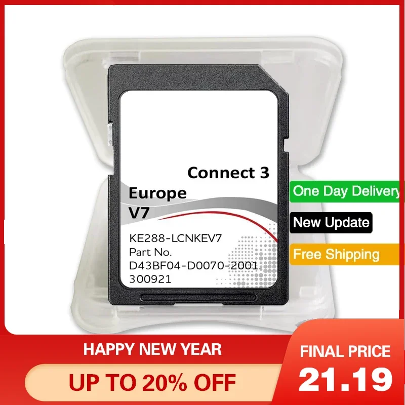 C3V7 Juke Note for Nissan Connect 3 SD Card V7 Sat Nav Map Update 2022/2023 Europe