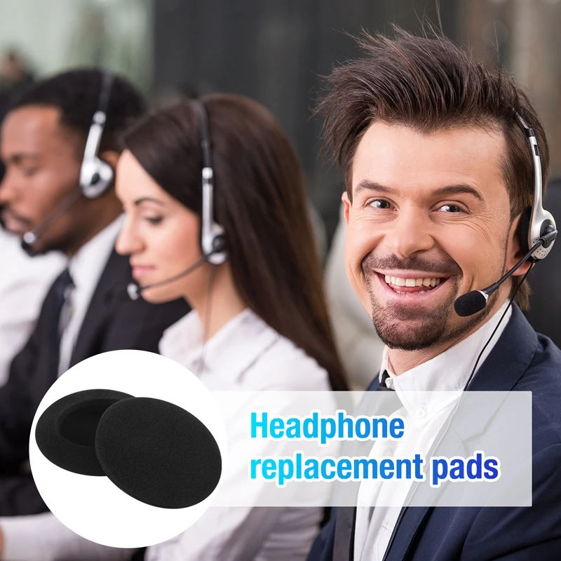 (NEW) Thickened Earphone Cover Ear Pad Earmuff, Sponge Cover, 60Mm Replaceable Headphone Accessory Protective Cover, Universal