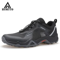 HUMTTO Breathable Trekking Shoes Men Women Outdoor Hiking Shoes Mesh Sports Sneakers Mountaineering Shoes Lightweight Sandals