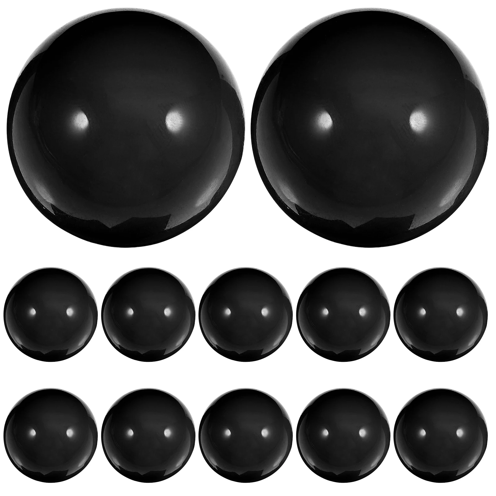 

12 Pcs Round Bead H Drawer Knobs Pulls Closet Door Cabinet Hardware Durable Materials Easy Installation Storage Accessories