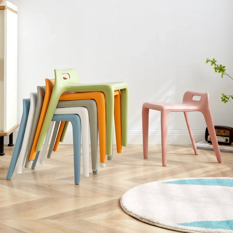 

Cute Portable Shower Stool Plastic Vanity Bar Camping Shower Seat Fishing Garden Nordic Shoe Meubles Salle De Bain Furniture