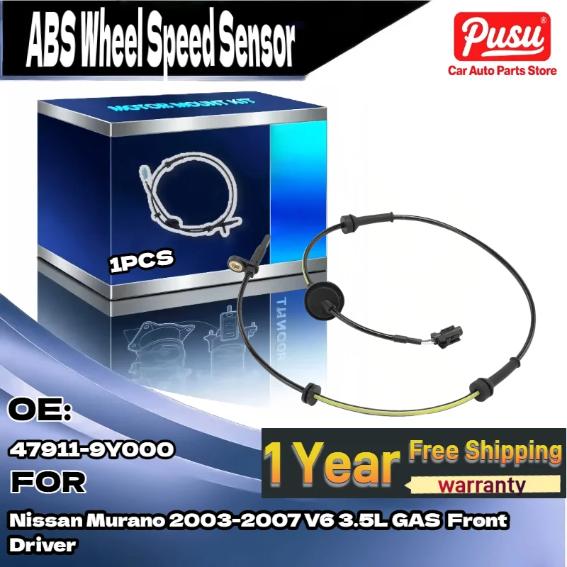 

Совершенно новый датчик скорости левого колеса ABS водителя для Nissan Murano 2003-2007 V6 3.5L GAS OE 479119Y000 47911-9Y000