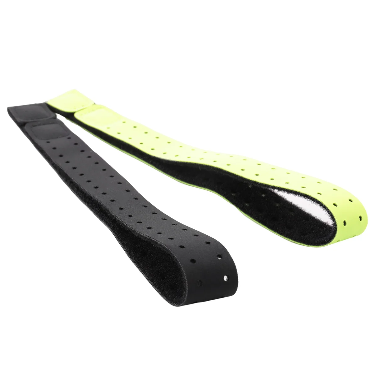 2Pcs Adjustable and Breathable Replacement Armband Soft Strap Band for Heart Rate Monitor -Wahoo (Black+ Green)