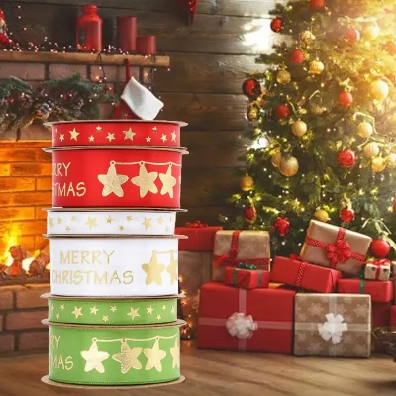 DIY Party Party embrulhando decoração material material verde branco fita vermelha