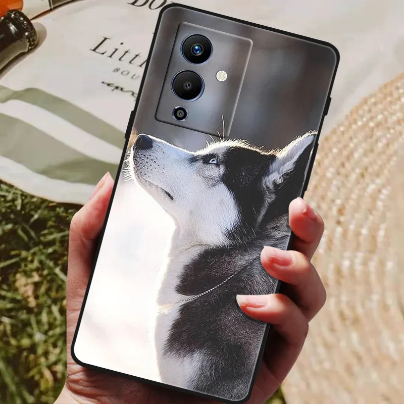 For infinix NOTE 12 PRO 5G Case X671B TPU Wolf Cat Silicone Bumper Cover for Infinix Note 12 Pro 5G Phone Case Note12 Pro 5G
