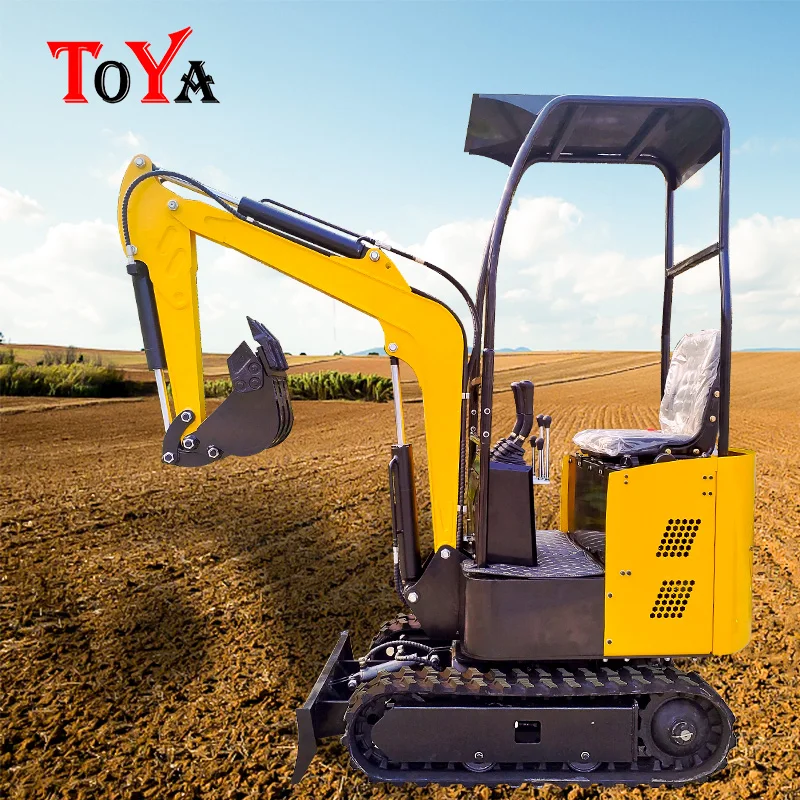 Small household excavators, mini excavators, agricultural multifunctional micro excavators, engineering farmland hooks, and hook