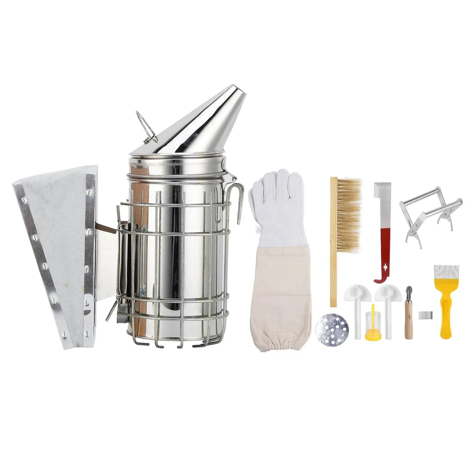 

Bee Smoker Starter Kit for Beekeeping Hive Management and Honey Collection Equipment