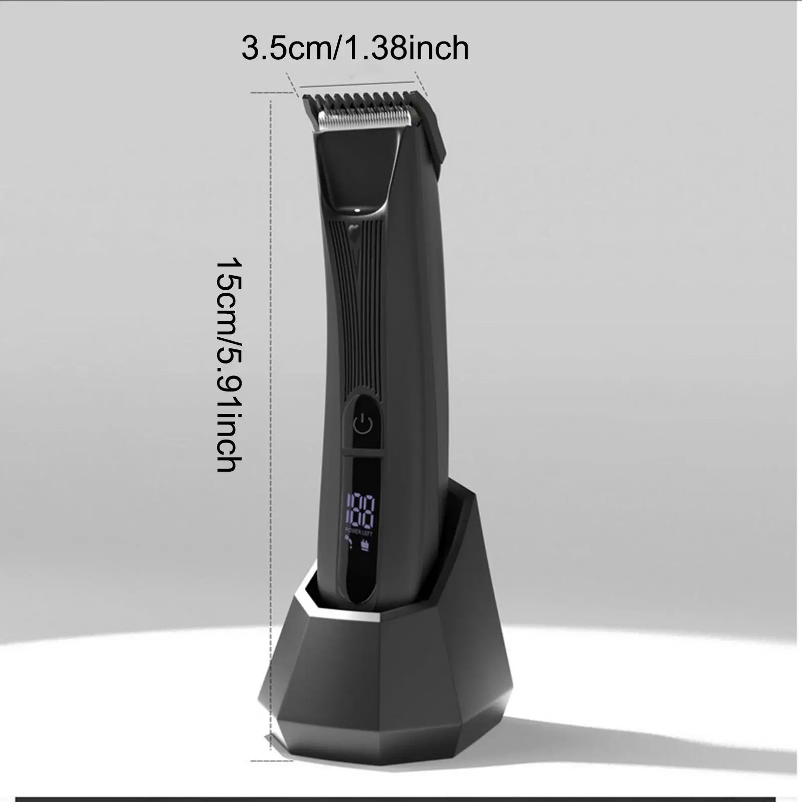 Body Hair Trimmer Portable Waterproof LCD Display Shave Wet or Dry Shaving Tool