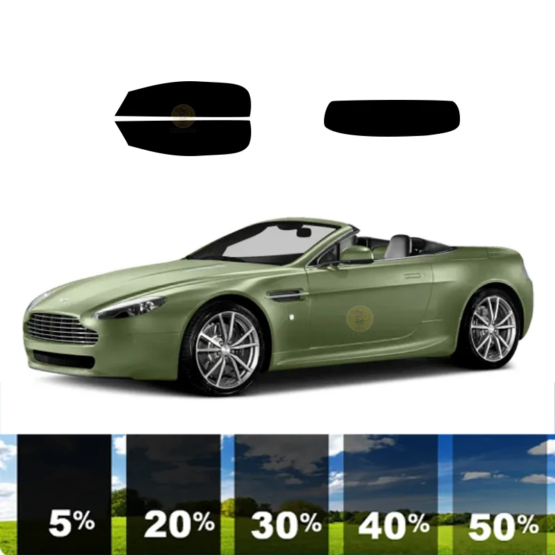 

precut Removable Window Tint Film 100% UVR 5%-70%VLT Heat Insulation Carbon ﻿For ASTON MARTIN VANTAGE 2 DR CONVERTIBLE 2011-2013