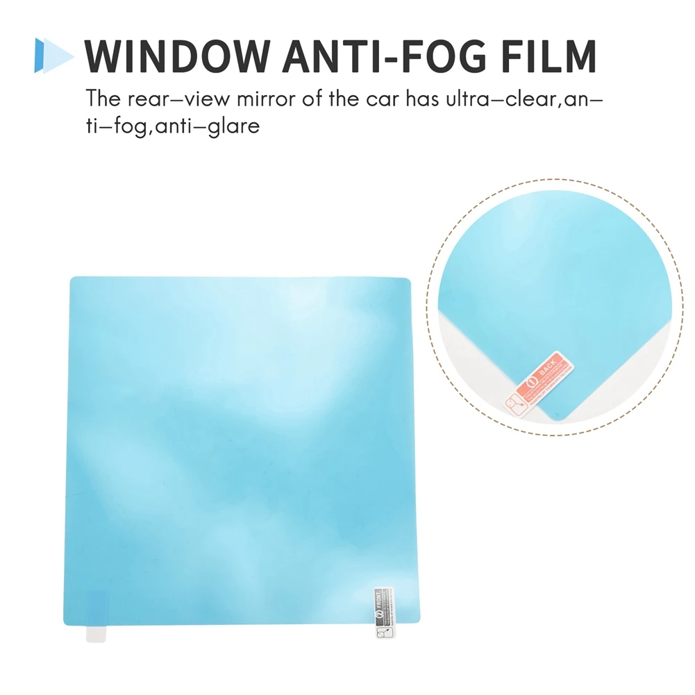 Clear 8Pcs Car Rearview Mirror Film Car Side Mirror Anti-Glare Film Nano Film (4 Round And 4 Rectangles)