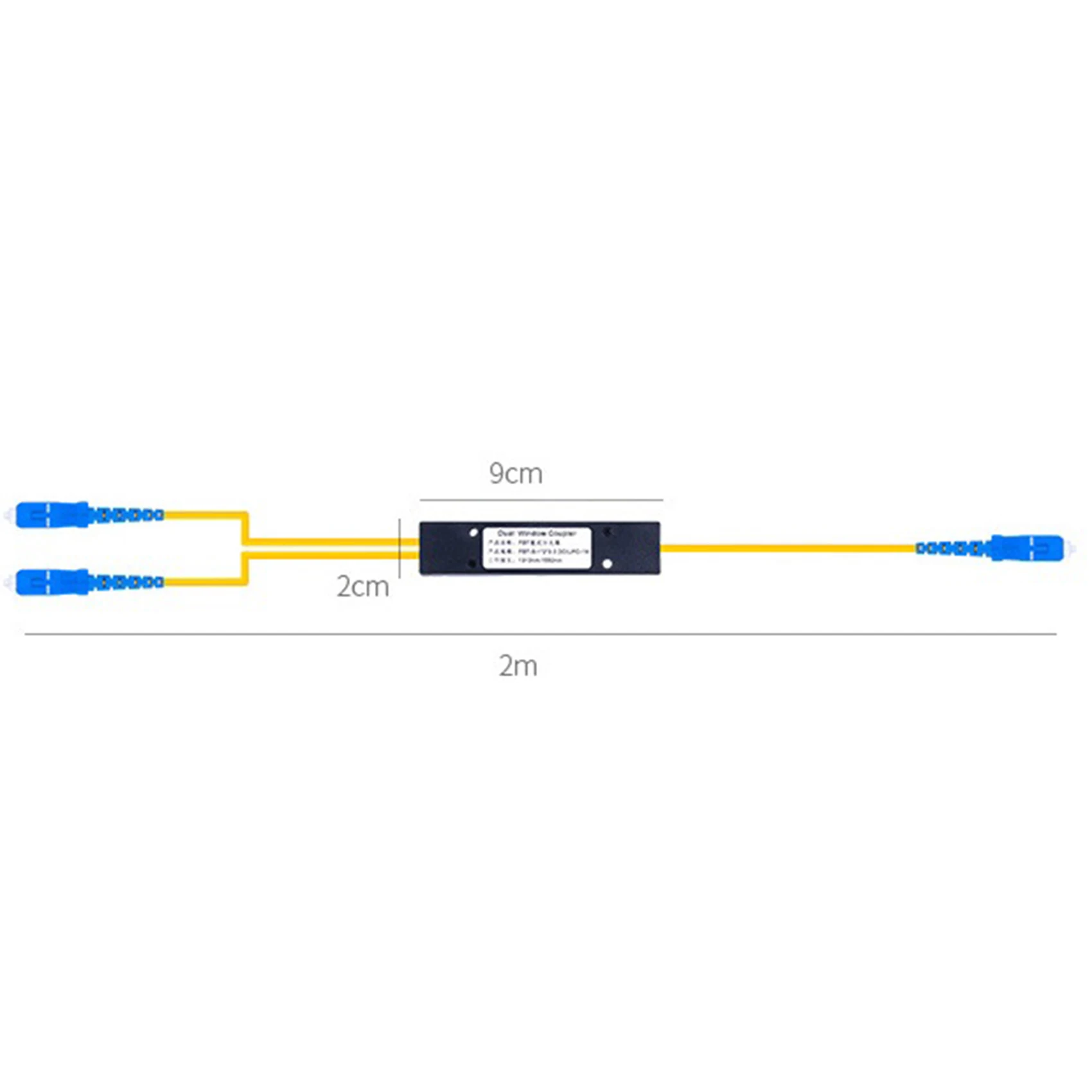 ABSY 1 Point 2 Taper Fiber Optic Splitter Splice Box Splitter SC Port FTTH Fiber Home Cold Connection