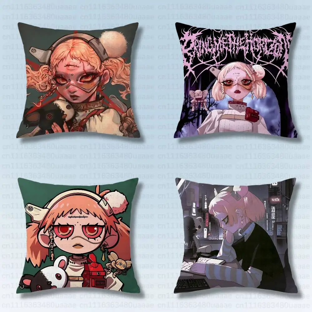 B-Bring Me The Horizon BMTH Printed Cushion Pillow Case Covers Fantasy Inspired Sofa Home Room Decor