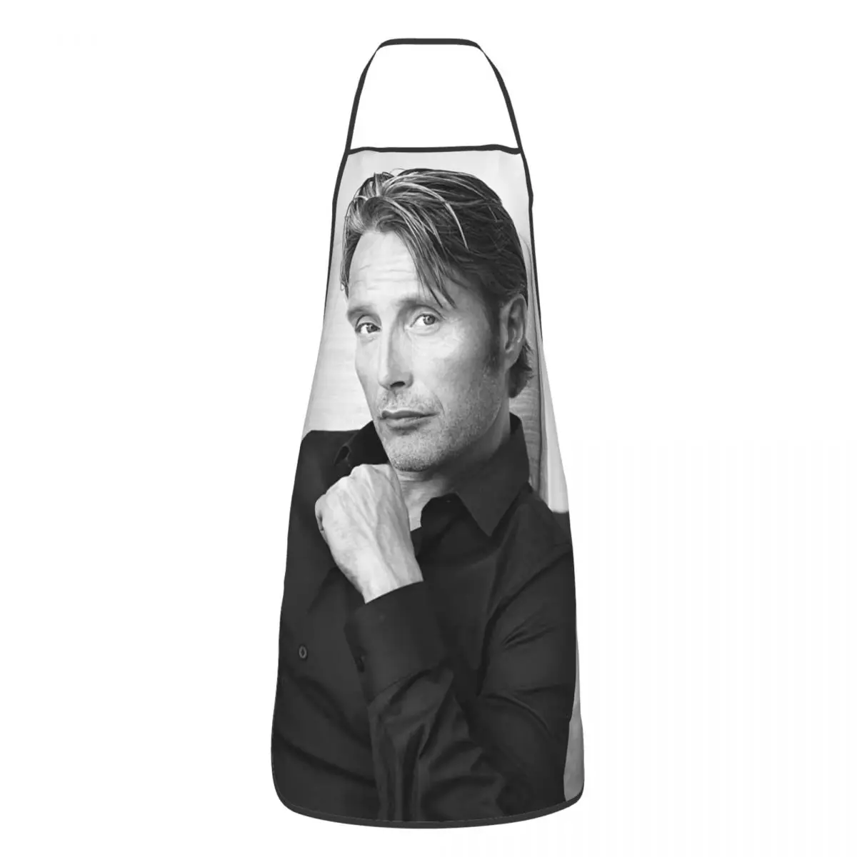 Handsome Mads Mikkelsen Apron Women Men Unisex Bib Cooking Kitchen Tablier Cuisine Chef Gardening