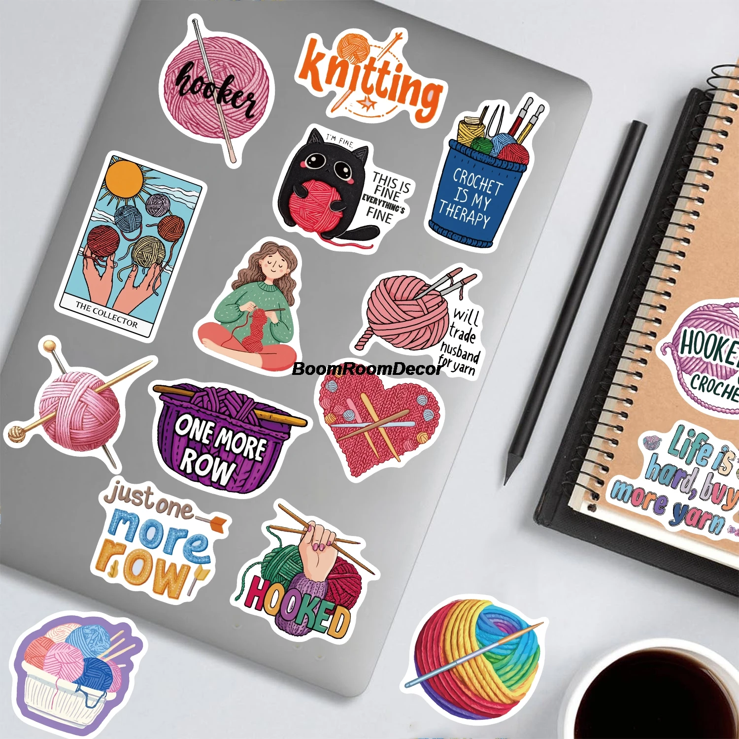 50PCS Weave Sticker Nostalgia Laptop Cafe Room Skateboard Art Casual Exquisite Cafe Modern Community Dormitory