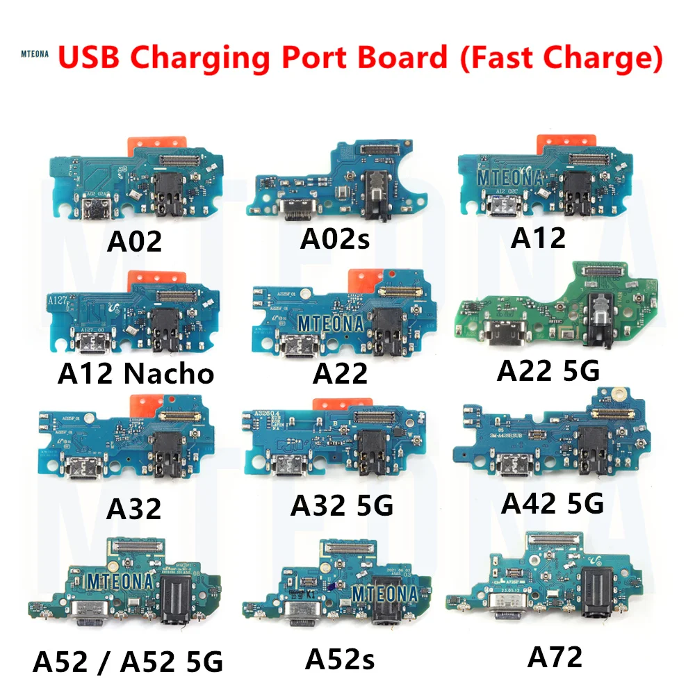 Charging Port USB Dock Flex Cable For Samsung A12 A22 A32 A42 A52 A52S A72 4G 5G A525F A725F A325F A125F A326B Dock Board