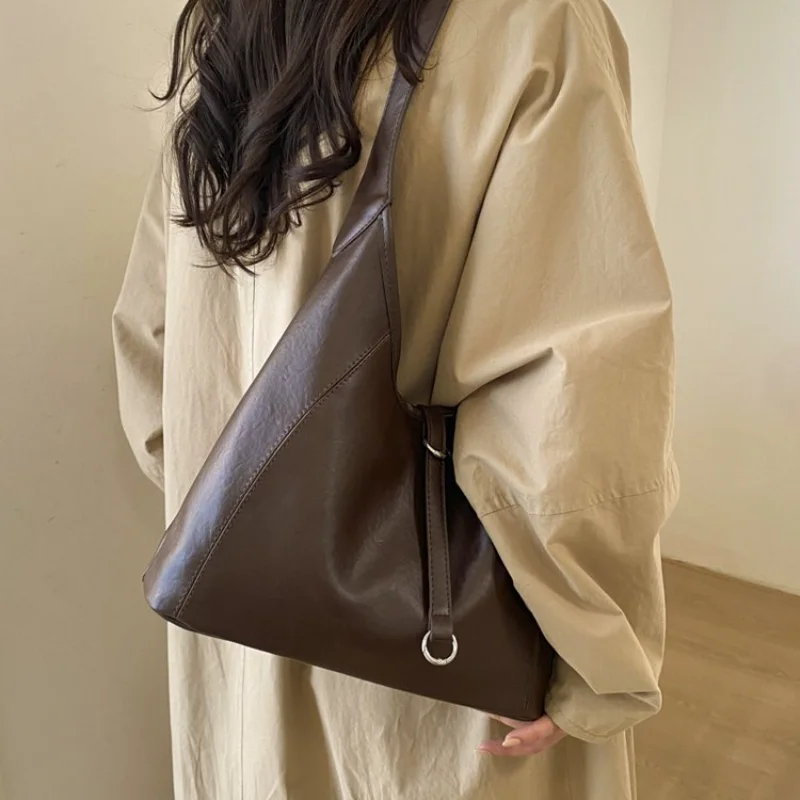 

Women's Casual Style Soft Faux Leather Hobo Shoulder Bag, Ideal for Daily Use, School Commute, Weekend Outings & Shopping