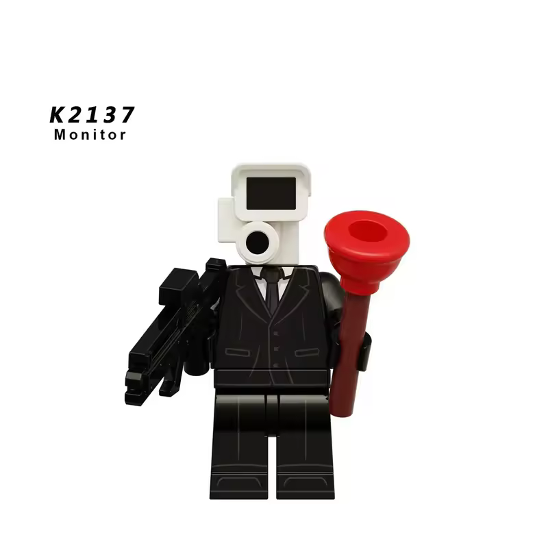 New KDL SWAT Skibidi Toilet Man Figures Anime Block Toys TvMan Titan Cameraman Speakerman Bricks Model Toy Birthday Gift - Image 36