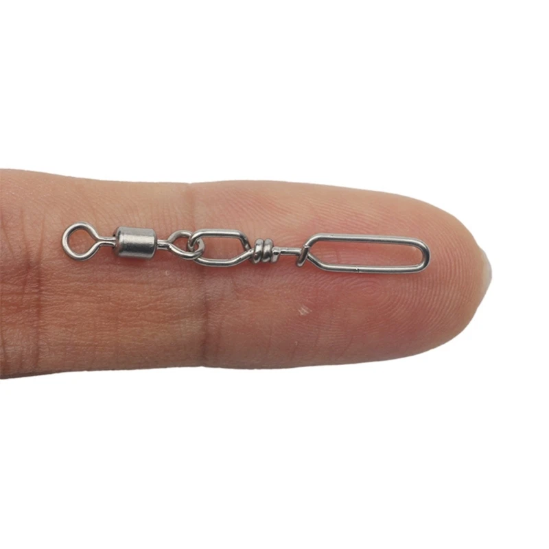 10Pcs Stainless Steel Quick Snaps Power Speeds ​​Swivel Pass Through Guide Rings Sea Fishing Lure Rod Line Connector - view 4
