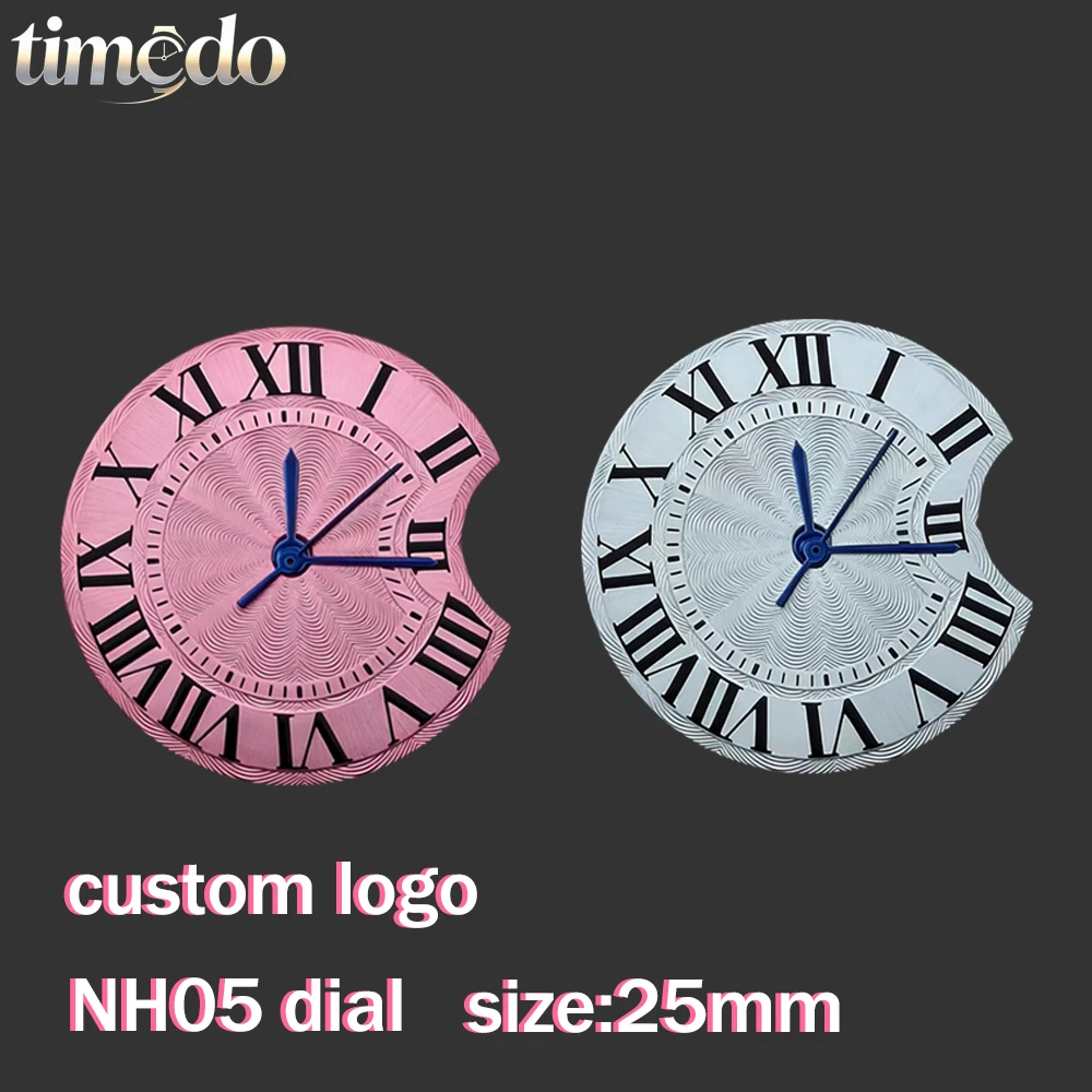 Hot selling NH05 women's dial 25mm automatic watch customized logo dial suitable for NH05 movement watch accessories