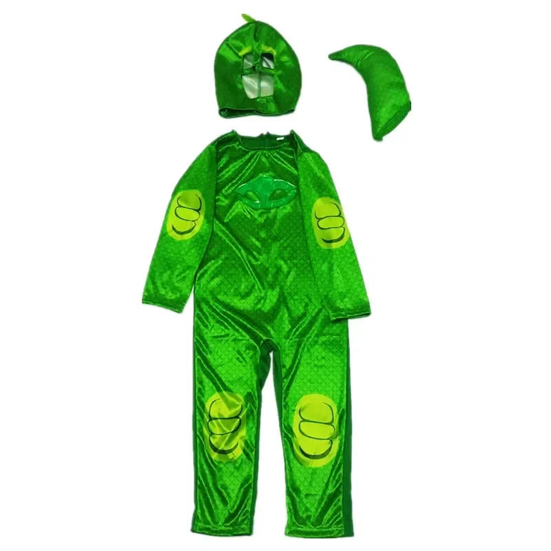 2024 Unisex Meisje Super Uil Held Jumpsuit Kostuum Cosplay Kat Jongens Necko Animail Halloween Purim Carnaval Kostuum