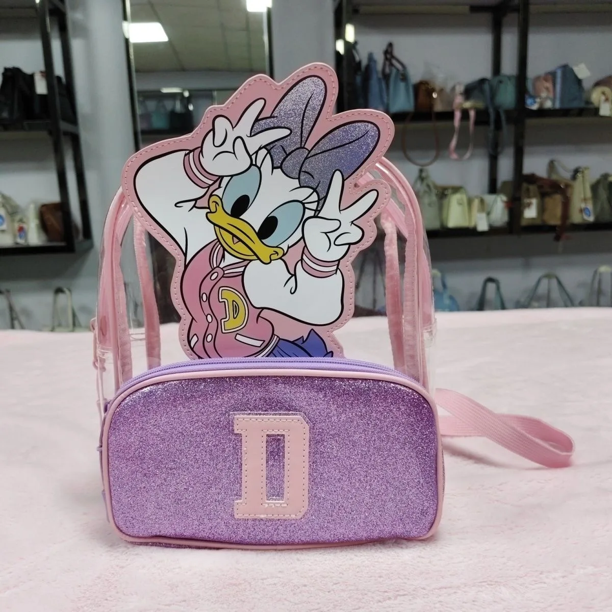 

New Disney cartoon Daisy Backpack bag Kindergarten school bag lady Backpack