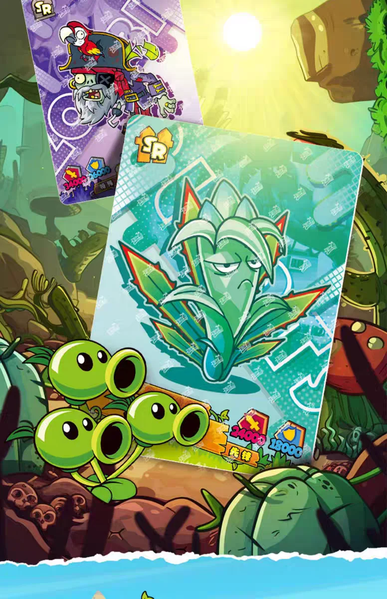 KAYOU Plants Vs. Zombies Karten Endloser Kampf - Komplettes Sortiment Wunderbare Naturreise Anime-Zubehör Feiertagsgeschenke Spielzeug – Detail 30