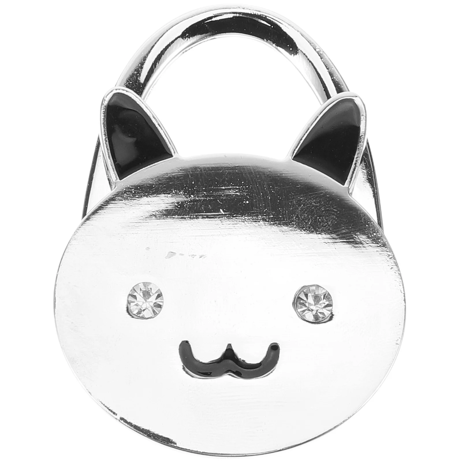 Portaborse da scrivania Gancio per borsa pieghevole in metallo Design per gatti dei cartoni animati per uso domestico, soggiorno, ufficio, camera da letto dell'hotel