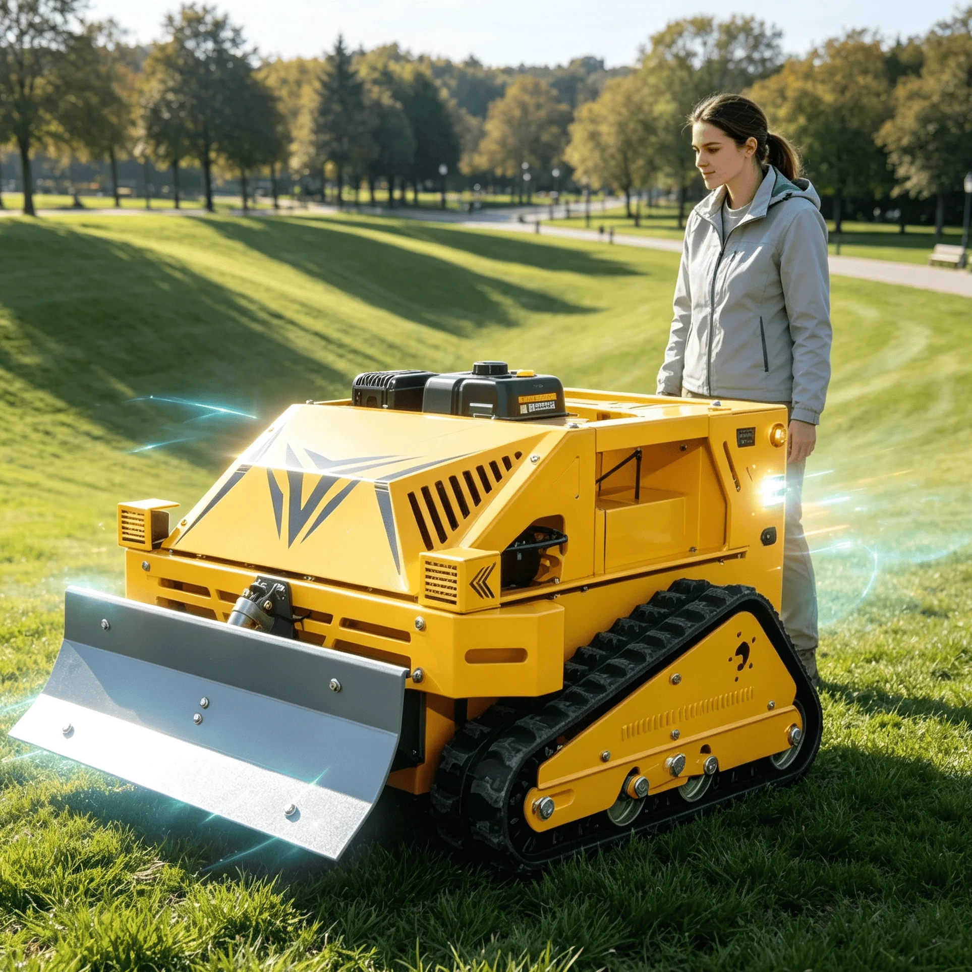 Customized Small Family Garden flail mower Cordless Rechargeable Lawn Mower, Compact Structure Fits Narrow Lawn Areas