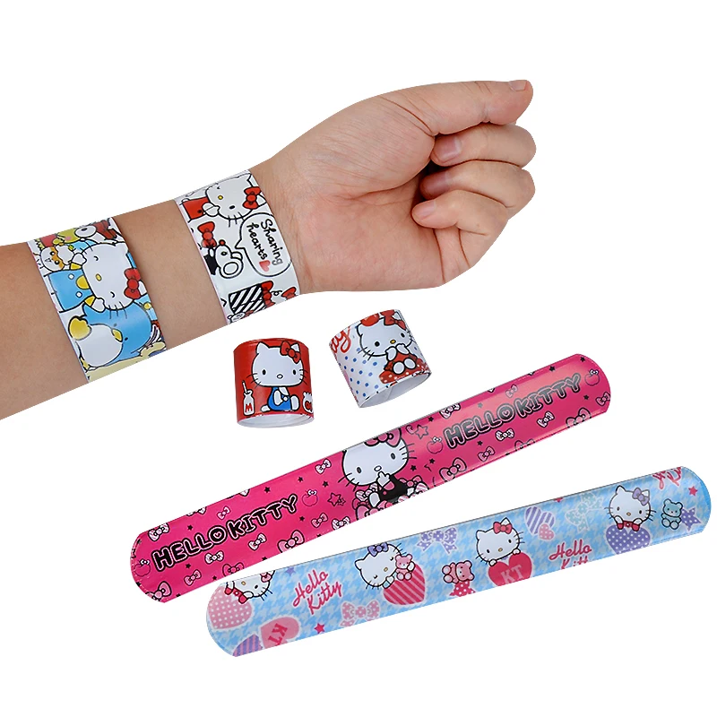 Sanrio Cute Bracelet Wristbands Aariety Of Anime Doll HelloKitty Characters Children party Circle Educational Toys Birthday Gift