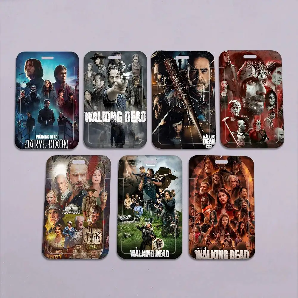 

Film W-Walkings Classic Movie D-dead Pocket Credit ID Card Badge Tag Holder Pass Case W/ Neck Strap Lanyard