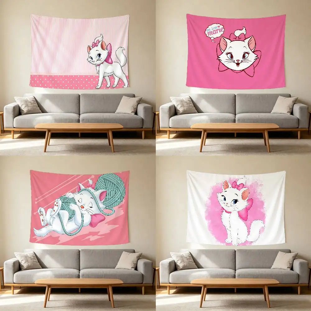 Cat M-Marie Wall Hanging Tapestry Wall Hanging Psychedelic Hippie Tapestry Bedroom Decoration