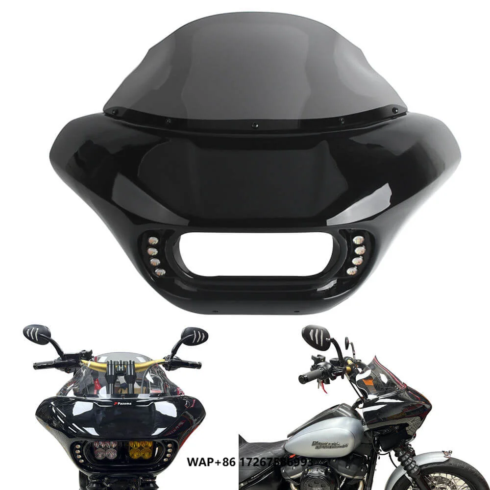 

Shark Headlight Fairing + Windshield Hardware Baja LP4 Bracket for Harley Softail FXBB FXBBS FXLR FXST 2018-2024