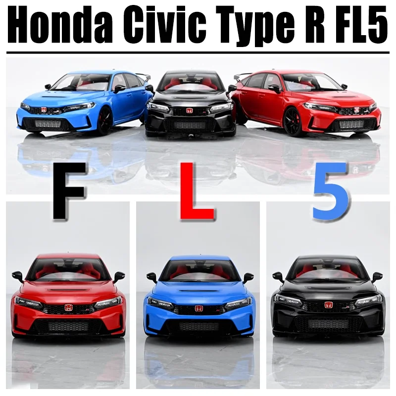 MH 1/18 Honda Civic Type R FL5 Legering Speelgoed Motorvoertuig Diecast Metaal Model Geschenken