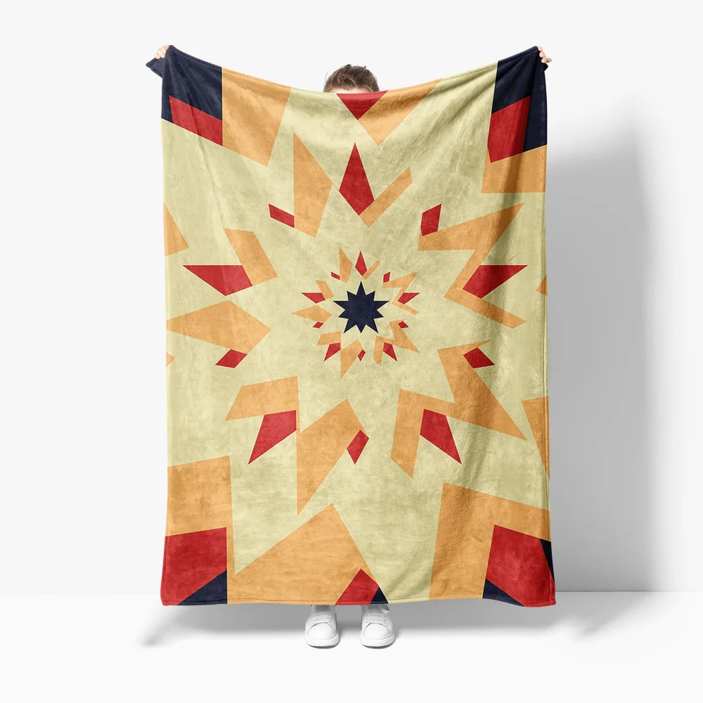 

Флисовое одеяло с геометрическим узором, одеяло для дивана-кровати, декоративное одеяло, подарок для женщин и мужчин