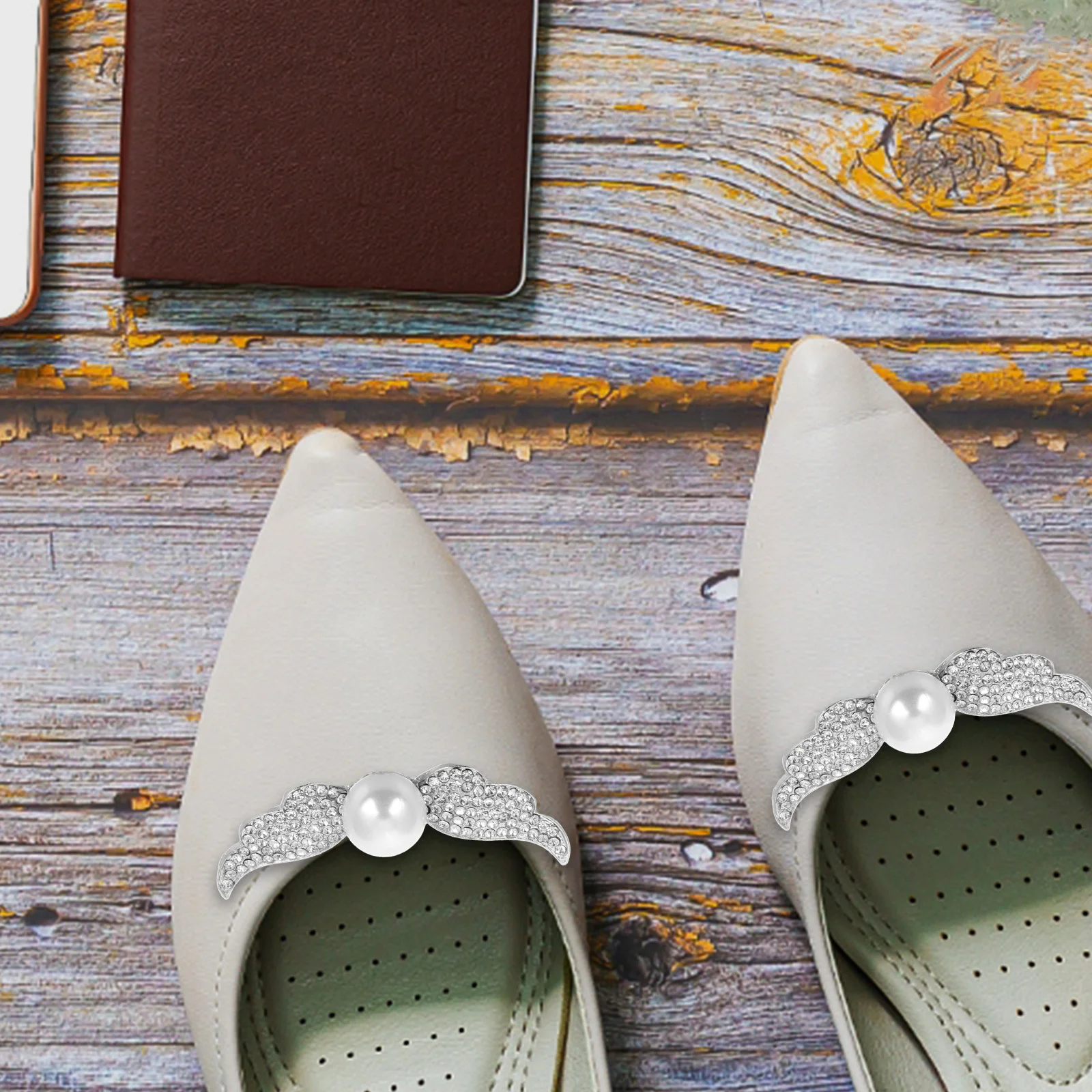 

1Pair Detachable Angel Wing Shoe Clips Rhinestone Buckle Clips Women Wedding Bridal Heels Elegant Shoe Charms Fashion