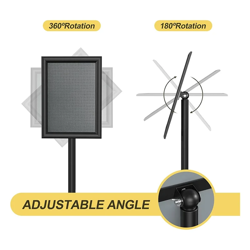 

RMWIN-Pedestal Floor Stand Adjustable Sign Holder For 8.5X 11 Inches Poster For Advertising