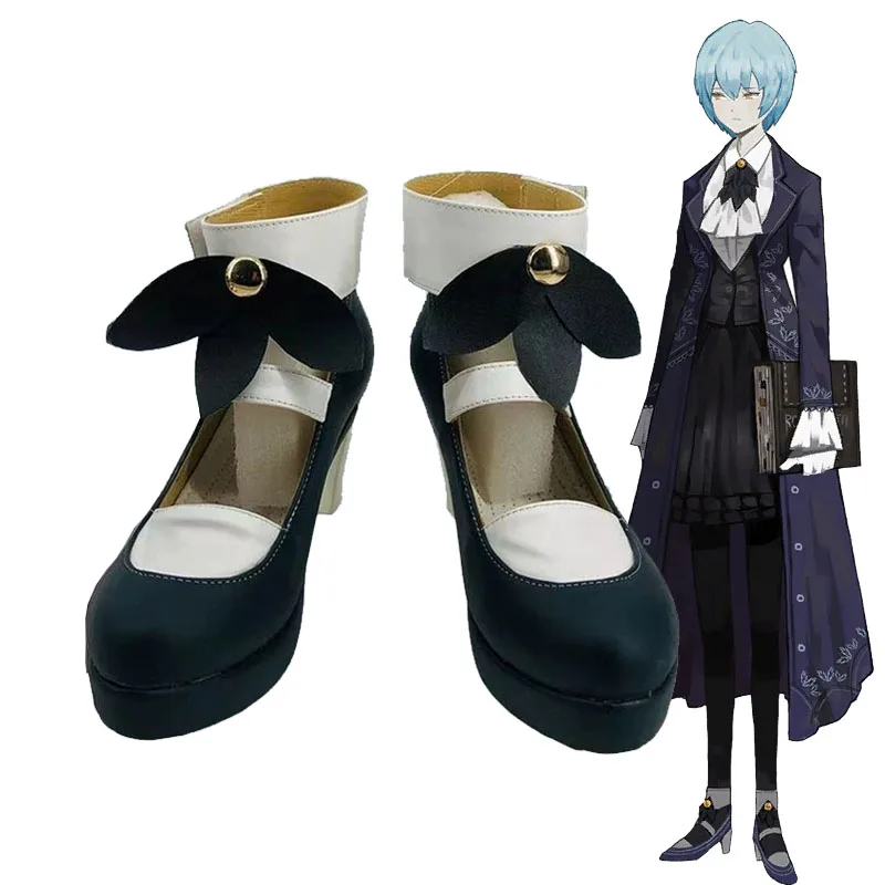 Biblioteca de ruina angela cosplay sapatos trajes de jogo feminino salto alto sapatos de couro artificial anime jogos vestir-se