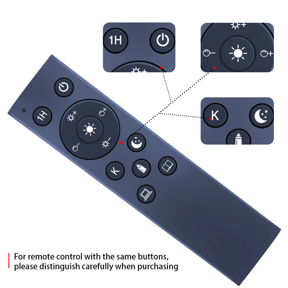 Control remoto para lámpara de pie LED multimarca / Consulte la descripción