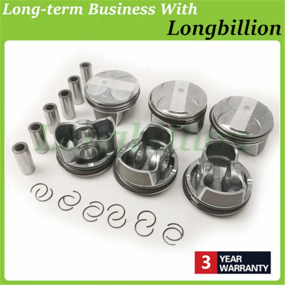 6 個のピストンリングセット 2720303717 2720304017   A 2720301018   メルセデスベンツ E クラス M272 CL203 S204 W211 S211 W212 W203 S203 W204 用